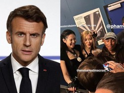 Viral Foto Presiden Prancis Jadi Fotografer BLACKPINK, Tuai Kritik Warganya
