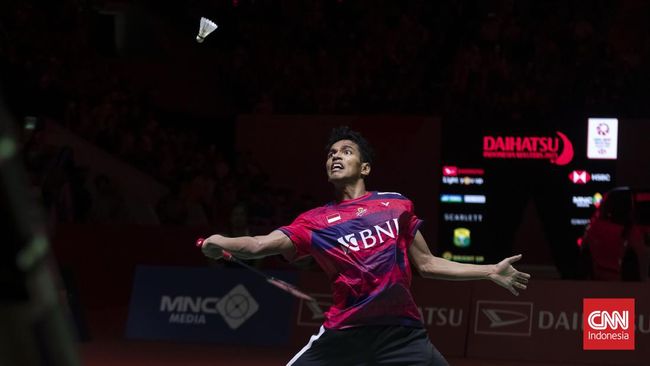 Jonatan Christie vs Chico Aura Dwi Wardoyo akan saling berhadapan dalam final Indonesia Masters 2023 di Istora Senayan, Minggu (29/1).