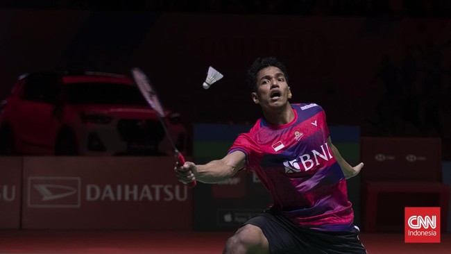 Chico Aura Dwi Wardoyo meraih kemenangan atas Aljallad Ahmad dalam laga Indonesia vs Suriah pada BAMTC 2023.