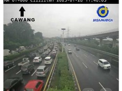 Ada Perbaikan Jalan, Tol Jagorawi Arah Cawang Jaktim Macet Parah!