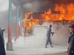 Kebakaran Bus di Garasi PO Budiman Tasikmalaya!