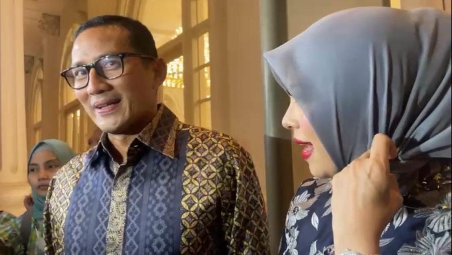 Sandiaga Uno Sandiaga Uno di pernikahan Kiky Saputri