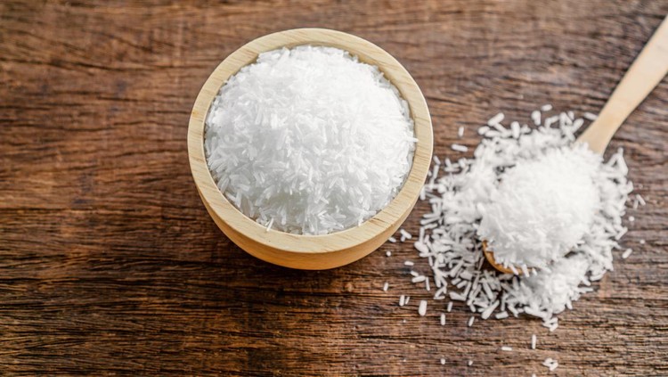 mono sodium glutamate (MSG) or seasoning ,gourmet powder on wooden table