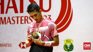 FOTO: Awal Tahun Manis Jonatan Usai Juara Indonesia Masters 2023