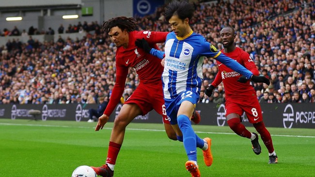Kaoru Mitoma terus menebar pesona bersama Brighton & Hove Albion setelah kembali dari tugas membela timnas Jepang di Piala Dunia 2022.