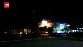 VIDEO: Pabrik Senjata Iran Diserang Drone Tak Dikenal