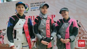 Tim Air Rifle Putri Indonesia Buat Sejarah di Piala Dunia Menembak