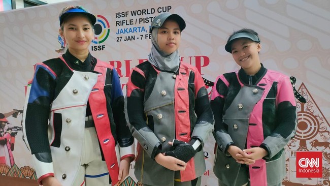 Tim air rifle putri Indonesia membuat sejarah di Piala Dunia Menembak 2023, Selasa (31/1), para pemain terharu usai raih prestasi.