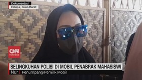 VIDEO: Selingkuhan Polisi di Mobil Penabrak Mahasiswi