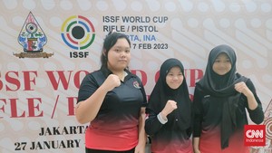 Trio Srikandi Muda Indonesia Rebut Perunggu Piala Dunia Menembak