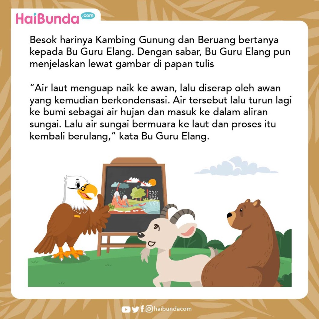 Cerita Fabel Kambing Gunung Bertanya Asal-Usul Hujan