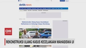 VIDEO: Rekonstruksi Ulang Kasus Kecelakaan Mahasiswa UI