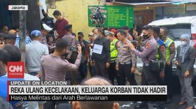 VIDEO: Reka Ulang Kecelakaan, Keluarga Korban Tidak Hadir