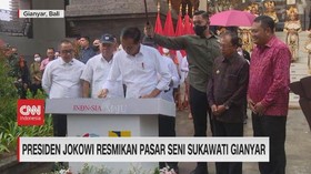 VIDEO: Presiden Jokowi Resmikan Pasar Seni Sukawati Gianyar