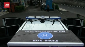 VIDEO: Uji Coba ETLE Pakai Drone di Semarang