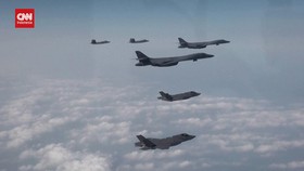 VIDEO: Korut Ketar-ketir AS-Korsel Latihan Militer Pakai Jet Pengebom