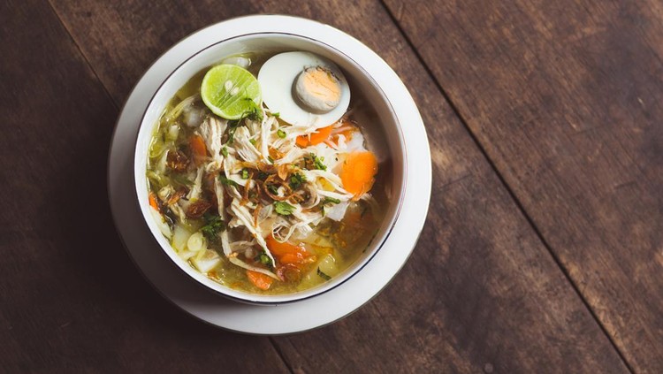 Soto Banjar is Traditional Chicken Soup Dish from South Borneo Kalimantan, Indonesia
