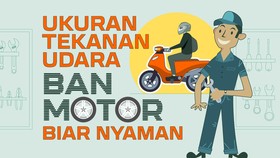 INFOGRAFIS: Ukuran Tekanan Udara Ban Motor Biar Nyaman
