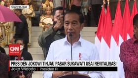VIDEO: Presiden Jokowi Tinjau Pasar Sukawati Usai Revitalisasi