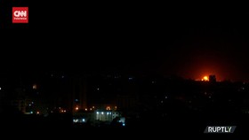 VIDEO: Jet Tempur Israel Bombardir Posisi Hamas Di Jalur Gaza