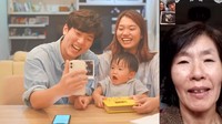 <p>Tidak hanya orang tua Tara, orang tua Sangwon di Korea juga dihubungi melalui panggilan video. Sama seperti keluaga Tara, Ibu Sangwon juga mengharapkan cucu perempuan di kehamilan kali ini. (Sumber: Youtube TaraWoni TV)</p>