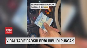 VIDEO: Viral Tarif Parkir Rp 50 Ribu di Puncak