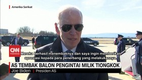 VIDEO: Amerika Serikat Tembak Balon Pengintai Milik Tiongkok