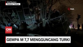 VIDEO: Gempa Magnitudo 7,7 Mengguncang Turki