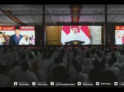 Lewat Video, Jokowi Ucapkan Terima Kasih ke Prabowo di HUT Gerindra