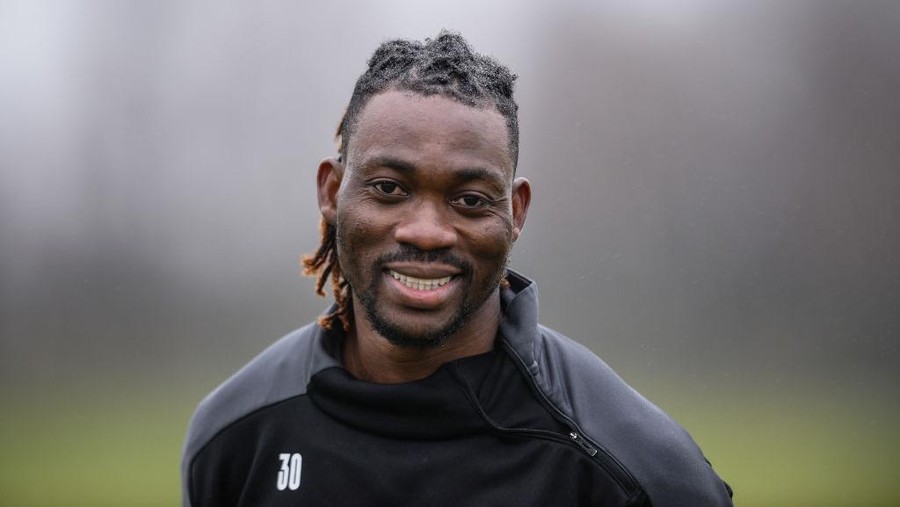 NEWCASTLE UPON TYNE, ENGLAND - JANUARY 28: Christian Atsu during the Newcastle United Training Session at the Newcastle United Training Centre on January 28, 2021 in Newcastle upon Tyne, England. (Photo by Serena Taylor/Newcastle United via Getty Images)