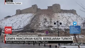 VIDEO: Gempa Hancurkan Kastil Bersejarah Turkiye