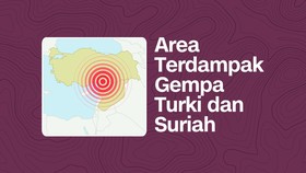 INFOGRAFIS: Peta Wilayah Turki-Suriah yang Terdampak Gempa Dahsyat