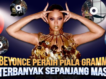 Infografis: Beyonce Peraih Piala Grammy Terbanyak Sepanjang Masa