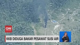 VIDEO: KKB Diduga Bakar Pesawat Susi Air