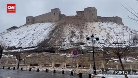 VIDEO: Kastil Gaziantep Di Turkiye Hancur Akibat Gempa M 7,8