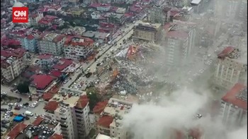 VIDEO: Penampakan Dahsyat Kerusakan Imbas Gempa Turki dari Udara