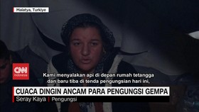 VIDEO: Cuaca Dingin Ancam Para Pengungsi Gempa Turkiye