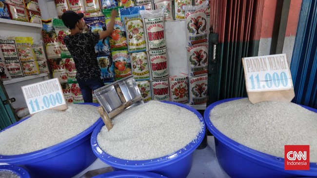 Harga beras di pasar tradisional dan ritel modern terpantau naik dalam sepekan terakhir.