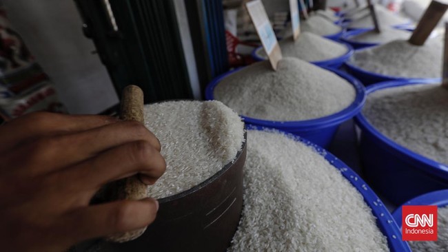 BPS mencatat harga beras eceran naik 11,34 persen secara year on year (yoy) atau 0,48 persen secara month to month (mtm) pada April 2023.