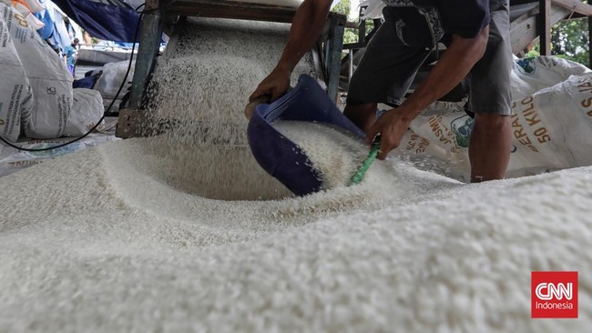 BPS mencatat harga beras di 60 dari 90 kota Indonesia naik dengan level tertinggi di Luwuk sebesar 22,44 persen.