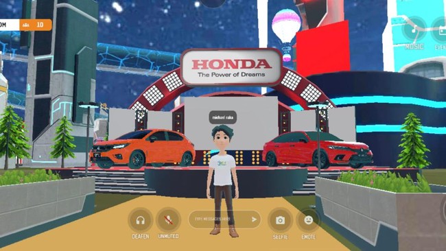 Honda Indonesia Bangun Kota Metaverse Goda Gen Z Beli Brio Honda Indonesia dan Telkomsel membangun Honda MetaWorld, sebuah kota metaverse yang merupakan inovasi mendekatkan diri ke Gen Z.