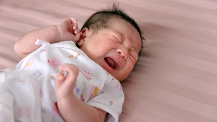 Asian Newborn Baby Crying