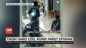 VIDEO: Tagih Uang COD, Kurir Paket Ditikam