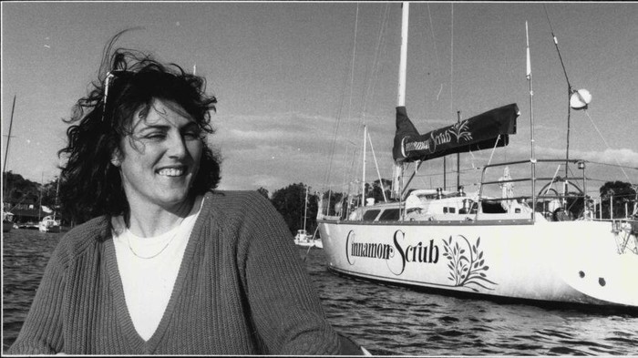 Various pictures of Kay Cottee on Her yacht Cinnamon Scrub at the Royal prince Alfred yacht club.Kay Cottee who recently competed in a yacht race to New Zealand and return. August 15, 1986. (Photo by Ian Charles Cugley/Fairfax Media via Getty Images).