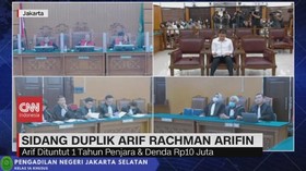 VIDEO: Arif Rachman Dituntut 1 tahun Penjara & Denda Rp.10 Juta