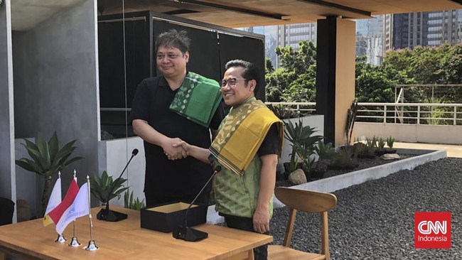 Dalam pertemuan siang nanti, Cak Imin dan Airlangga akan membahas perkembangan politik terkini, termasuk bergabungnya Golkar ke KKIR.