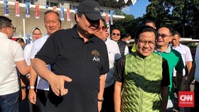 Cak Imin Temui Airlangga di Senayan, Bahas Koalisi Sambil Jalan Santai