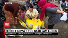 VIDEO: Beras 1,5 Ton Ludes dalam Satu Jam