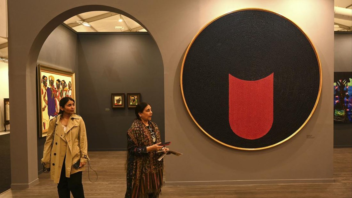 FOTO: Koleksi Seni Modern India Art Fair 2023