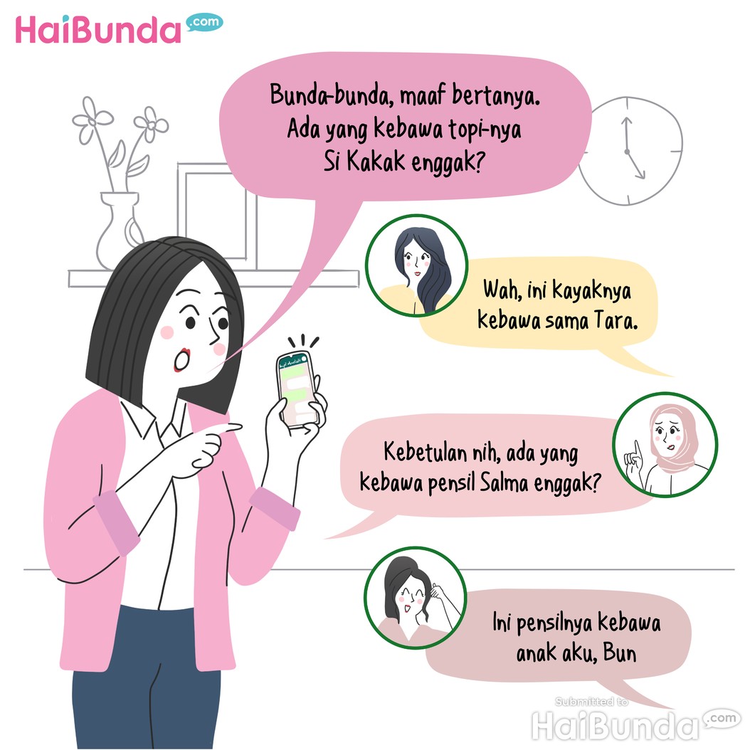 Komik Bunda: Barang yang Tertukar, Kok Bisa?